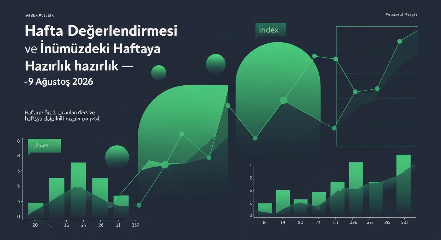 Hafta Değerlendirmesi ve Önümüzdeki Haftaya Hazırlık — 9 Ağustos 2026