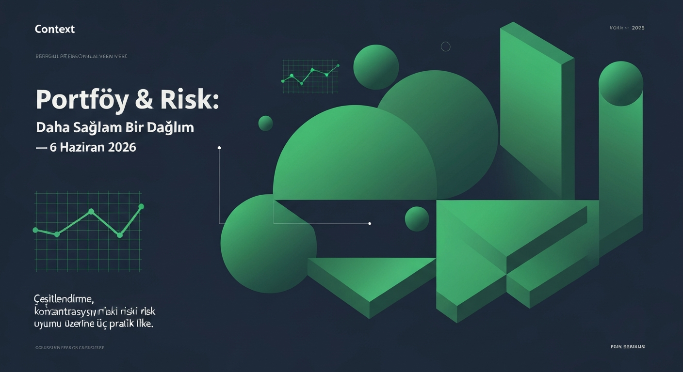 Portföy & Risk: Daha Sağlam Bir Dağılım — 6 Haziran 2026
