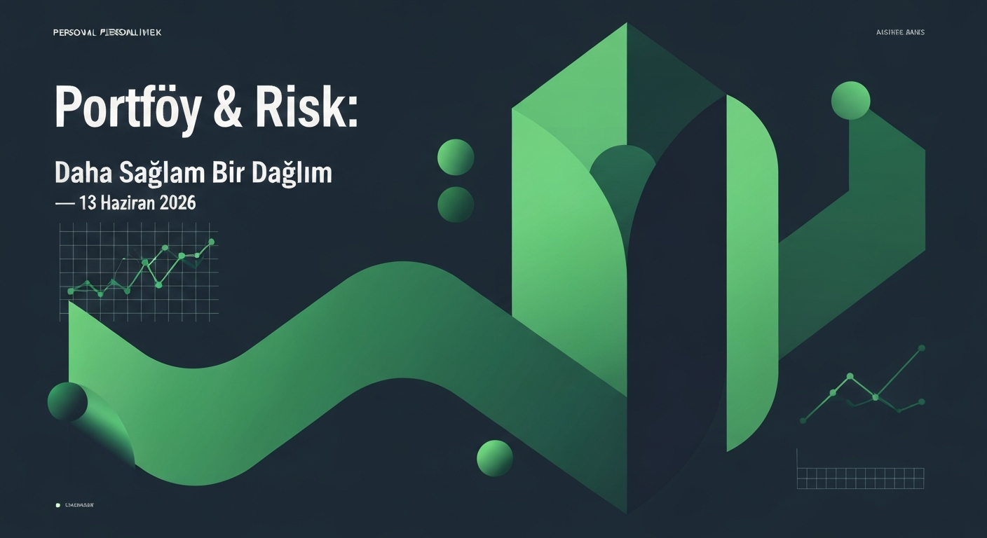 Portföy & Risk: Daha Sağlam Bir Dağılım — 13 Haziran 2026