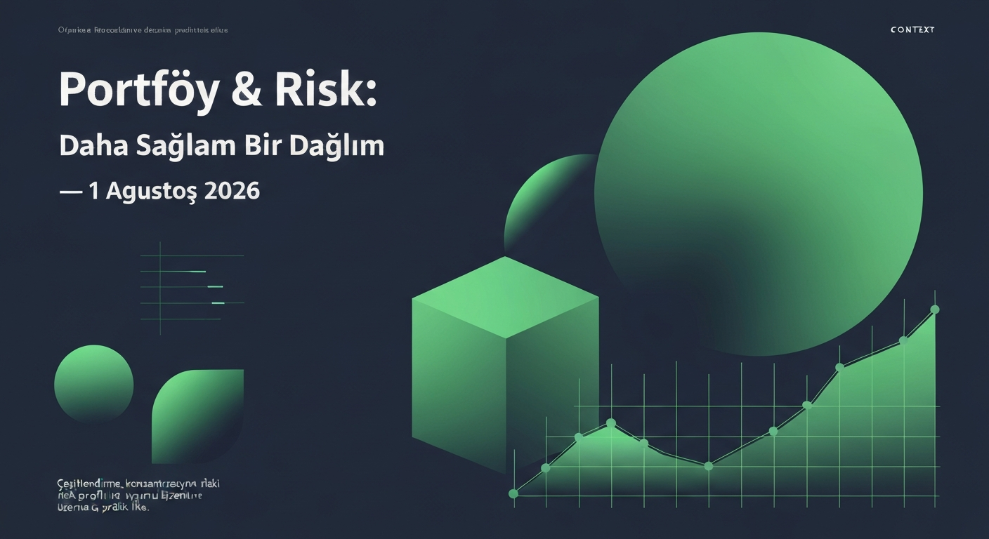 Portföy & Risk: Daha Sağlam Bir Dağılım — 1 Ağustos 2026