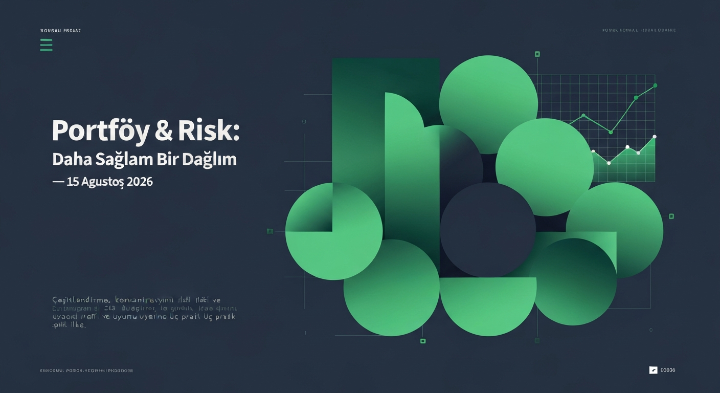 Portföy & Risk: Daha Sağlam Bir Dağılım — 15 Ağustos 2026