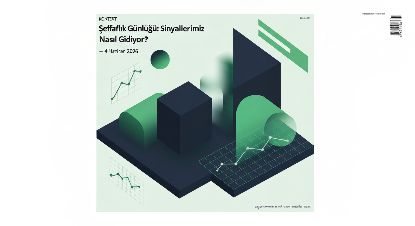 Şeffaflık Günlüğü: Sinyallerimiz Nasıl Gidiyor? — 4 Haziran 2026