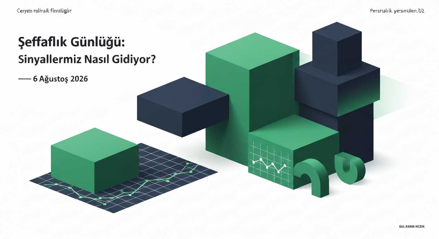 Şeffaflık Günlüğü: Sinyallerimiz Nasıl Gidiyor? — 6 Ağustos 2026