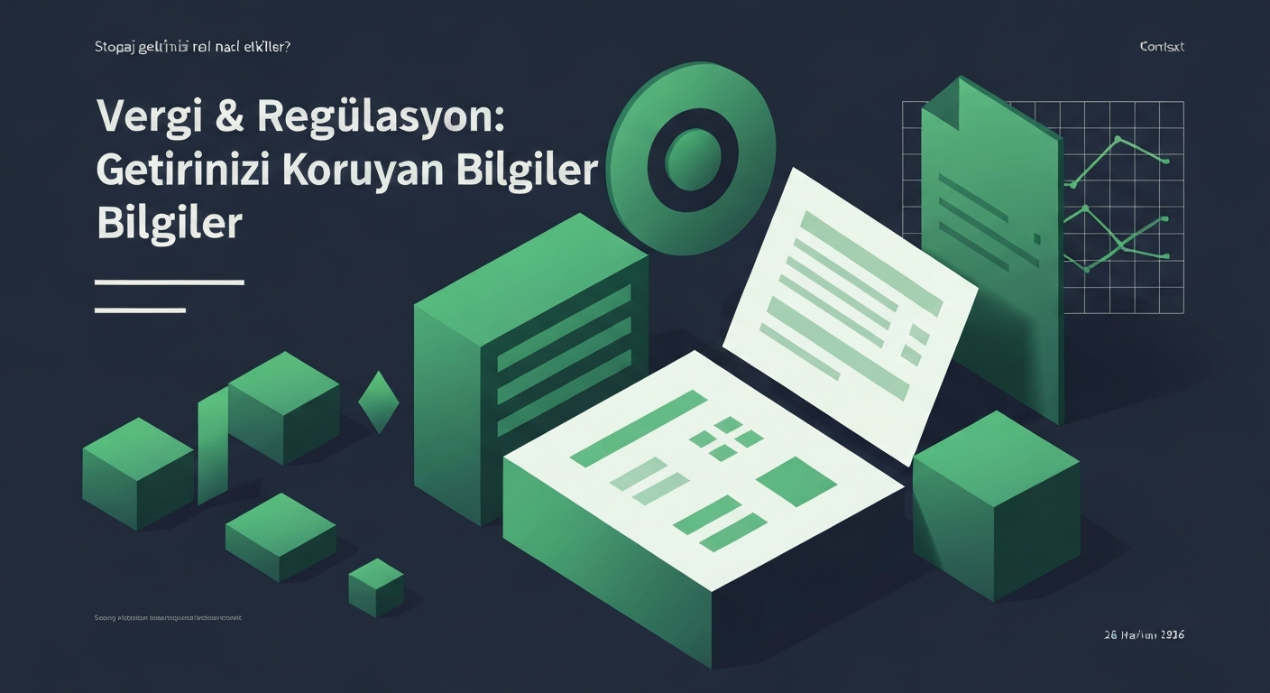 Vergi & Regülasyon: Getirinizi Koruyan Bilgiler — 26 Haziran 2026