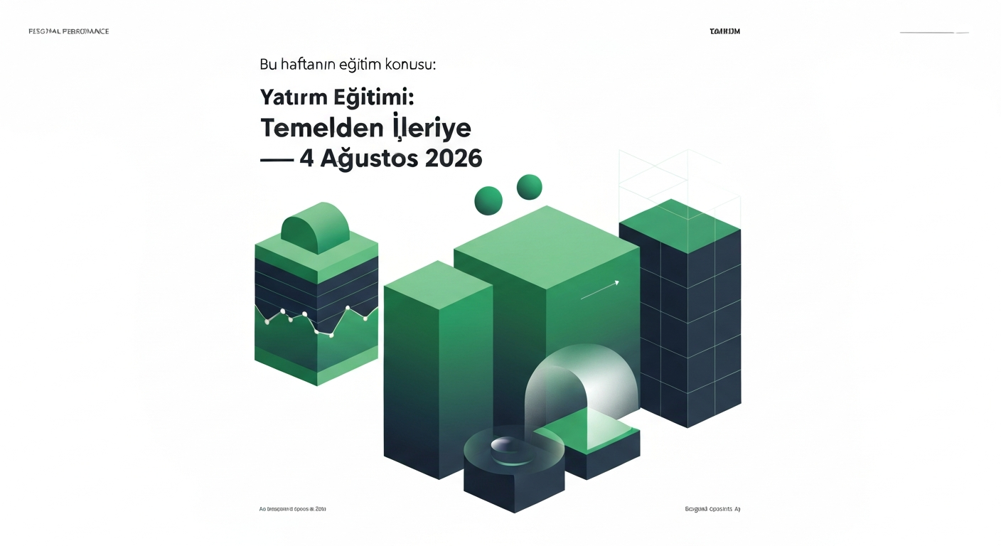 Yatırım Eğitimi: Temelden İleriye — 4 Ağustos 2026
